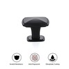 Ravinte 5 Pack Matte Black Kitchen Cabinet Square Knob Single