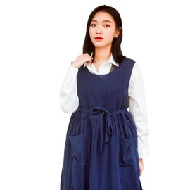 Nanxson Cotton Apron Women Split Plus Size Bib For Cooking,Gardening,Painting CFL0003