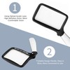 Magnifying Glass Foldable Handheld 5 LED Lights HighDefinition Acrylic Magnifier