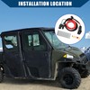 Hihaha ATV UTV Fan Over Ride Switch Kit LED Rocker