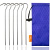 TITO Titanium Shepherd's Hook Tent Stakes Tent pegs Nail pegs