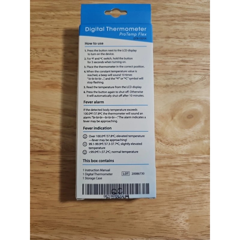 iProvèn iProven Digital Thermometer Oral DTR-1221A F° and C° High