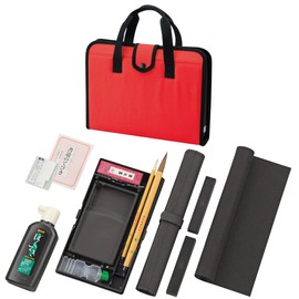 Kuretake GA570-11 Calligraphy Set, Red, Hard Type