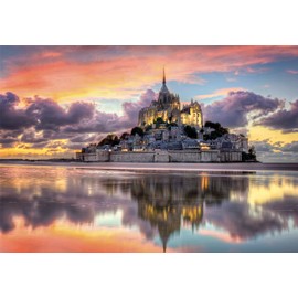 Clementoni 39769 Collection-Le Magnifique Mont Saint-Michel 1000-Piece Jigsaw Puzzle for Adults, Made in Italy, Multi-Coloured
