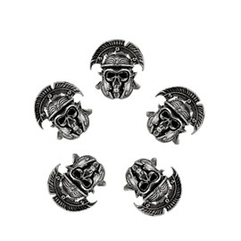 HAQUIL Centurion Skull Lanyard Bead 5 pcs Combo Viking Beads Norse Hair Hair Beads Lock Beads Dreadlock Accessories