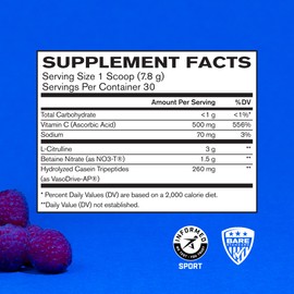 BARE PERFORMANCE NUTRITION BARE PERFORMANCE NUTRITION, BPN Endo Pump Pre-Workout Muscle Pump Enhancer, Increased Blood Flow/Oxygen Transport to Muscles, Blue Raspberry