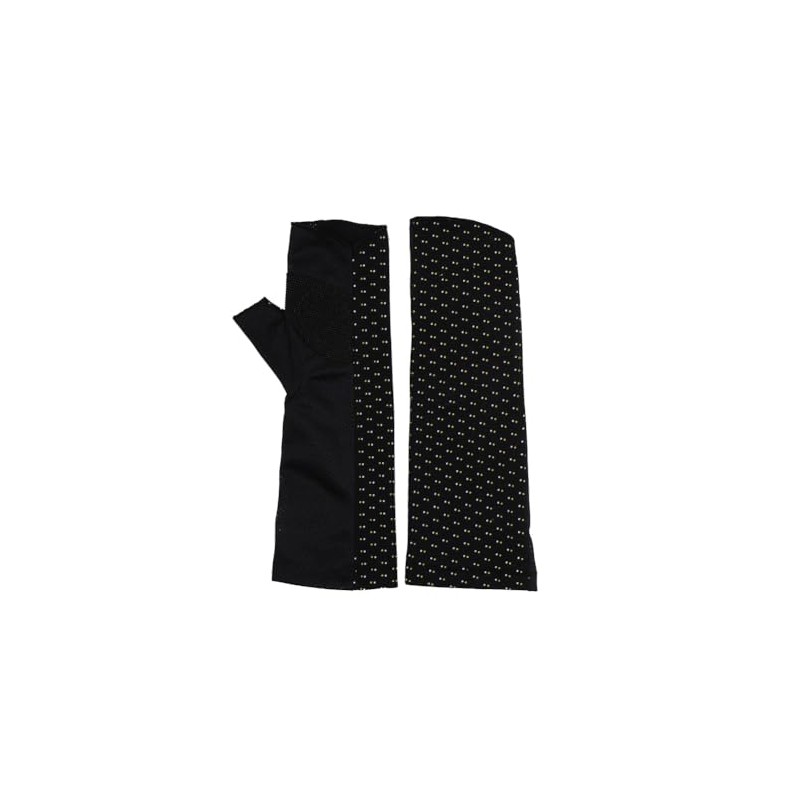 GlovesDEPO Women's Arm Cover, Cool Feeling, Palm Mesh, Short, Fingerless,