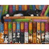 Cat Bookshelf Jigsaw Puzzle 1000 Piece by Vermont Christmas Company
