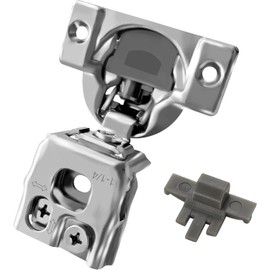 Berta (6 pcs) 1 1/4" Overlay Cabinet Door Hinges, 90 Degree Restricted Opening Angle Soft Closing Face Frame Hinges, 6-Ways 3-Cam Adjustment, Concealed Kitchen Cabinet Door Hinges with Screws