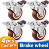 4-Pack Furniture Caster Wheels for Small Tables & Cabinets –