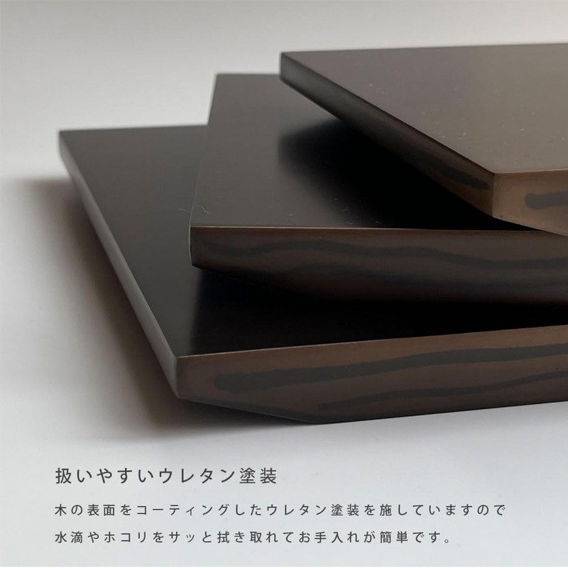 Yamaga Lacquerware Store, Wooden Flower Stand, Decorative Stand, Ebony Style,
