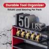 53" Power Tool Organizer Wall Mount with Power Strip, Heavy