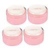 IWOWHERO 4Pcs Body Powder Puff Box Portable Talcum Powder Dispenser