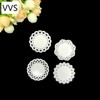 Metal Die Cuts Set Include 4 Different Patterns Round Lace