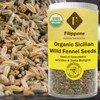 FILIPPONE - Organic Sicilian Fennel Seed, 1.06 oz, Saunf, Sweet