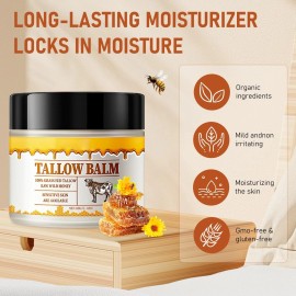 Unbranded 2 Pack Tallow and Honey Balm, Premium Beef Tallow and Wild Honey,Balm for Skin