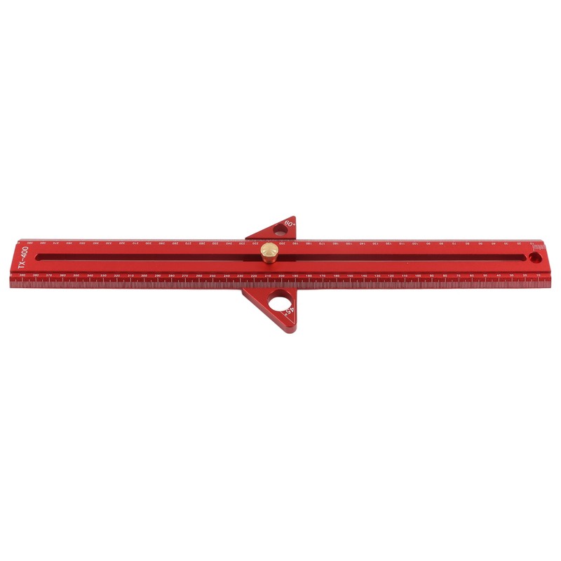 Woodworking T Track Ruler Multifunctional Aluminum Alloy Portable Wood Measuring
