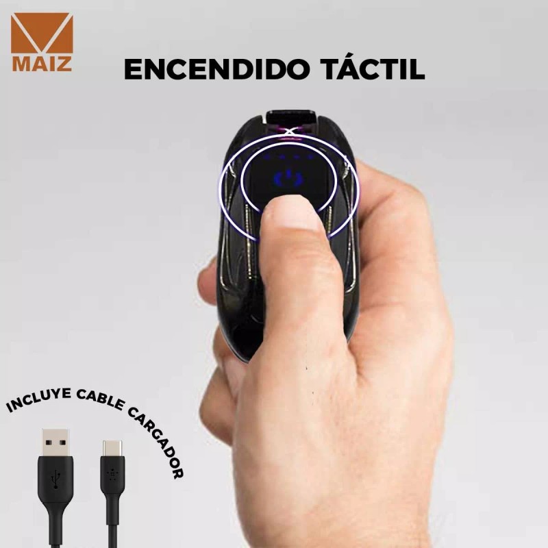 Maíz Encendedor Electrico Recargable Usb, Tipo Llavero C/luz Led