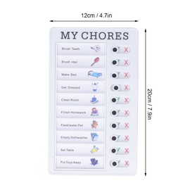 3 Pcs Chores Chart for Kids Memo Boards Acrylic Portable Magnetic Chore Chart Memo Plastic Board Chore Board RV Checklist School Home Daily Affairs Reminder to Do List