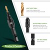 Litorange Pack of 5 Electrophoresis Black Drill Bits with Countersink