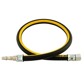 Connect 33041 1/4in. ID Air Line Whip Hose C/w Fittings 0.6m