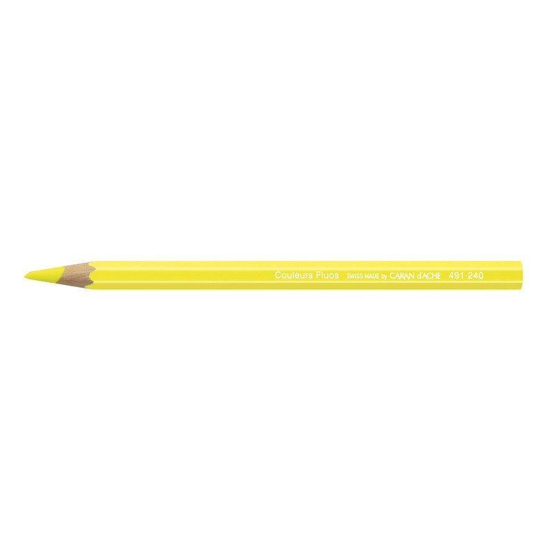 Caran D'ache Colorblock Pencil Fluo Yellow