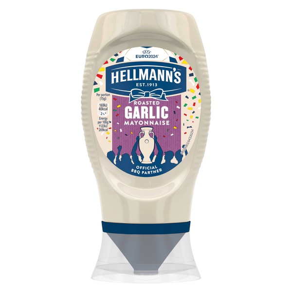 Hellmann's Garlic Squeezy Mayonnaise, 250ml