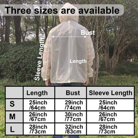 Aventik No-See-Um Mesh Mosquito Jacket for Outdoor, Multiple Sizes to Fit Everyone Stay Safe & Cool UV Resistant 3D Structure (S)