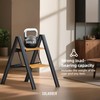 SOLADDER 2 Step Ladder, Anti-Slip and Lightweight Foldable Step Stool