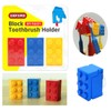 3pcs Brick Design Toothbrush Case Cover Holder Set for Office,