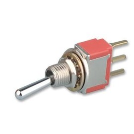 Toggle Switch, PCB SPDT ON-OFF-ON VERTICAL TOGGLE SWITCHES, 1 X QTY - 7-1437554-2