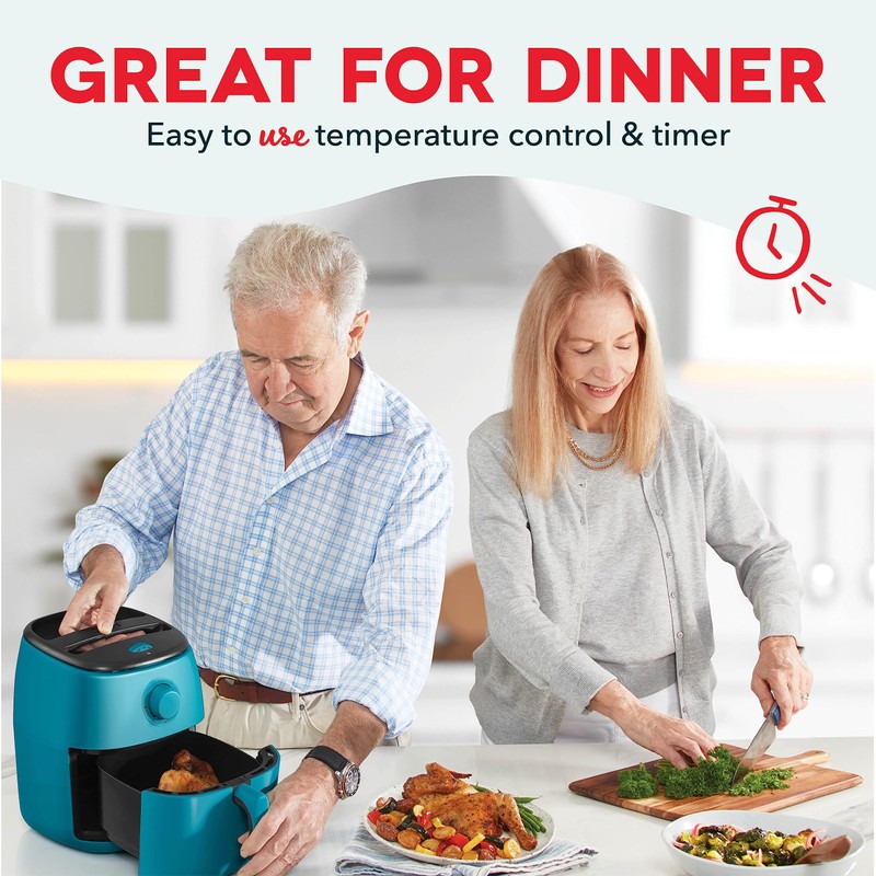 DASH Tasti-Crisp™ Electric Air Fryer Oven, 2.6 Qt., Teal –