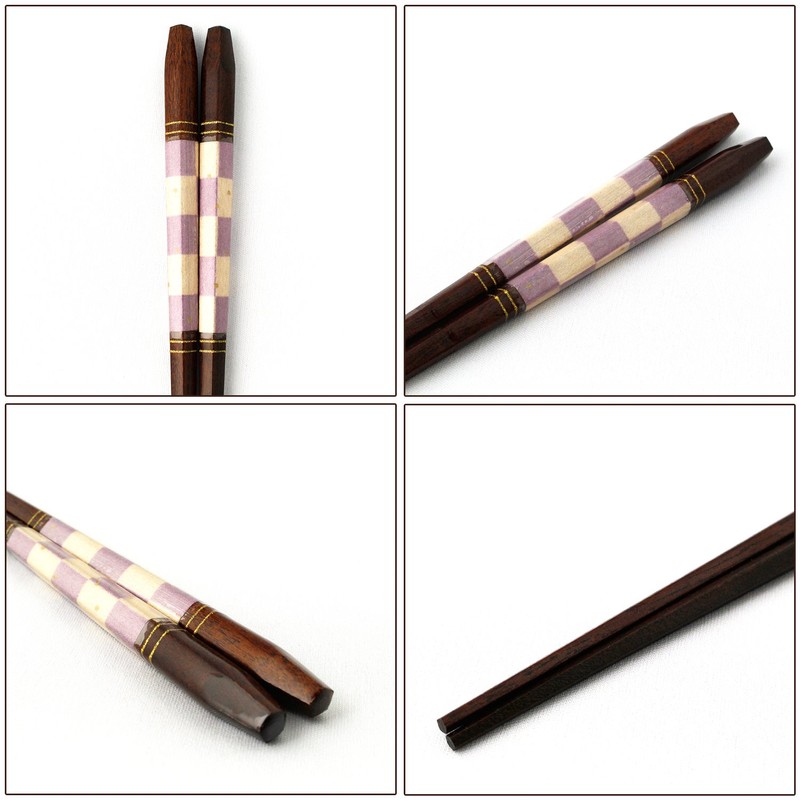 isida Lattice Pattern Chopsticks five corner 21 cm