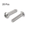 sourcing map M5x20mm Torx Security Machine Screw, 20pcs Pan Head