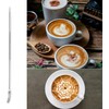 Txibikn 4 Pack Stainless Steel Coffee Art Pen Set -