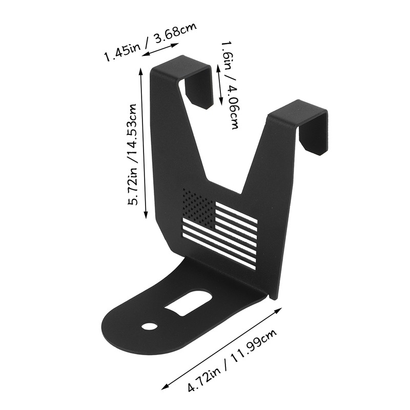 2pcs Cooler Mounting Brackets Black Iron Replacement for Polaris RZR