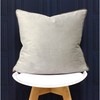 Riva Paoletti Meridian Large Square Cushion Cover - Dove Silver