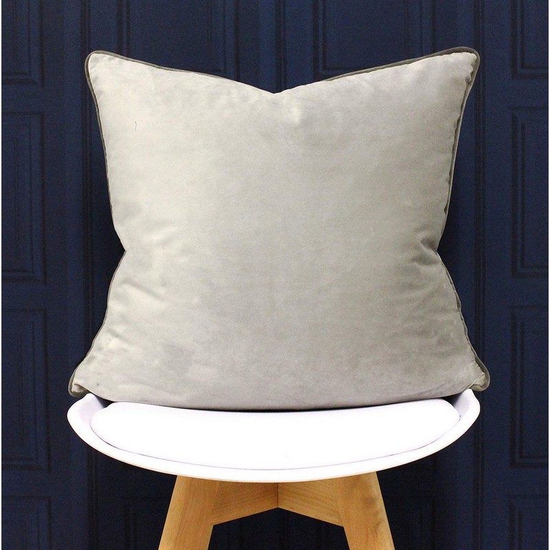 Riva Paoletti Meridian Large Square Cushion Cover - Dove Silver