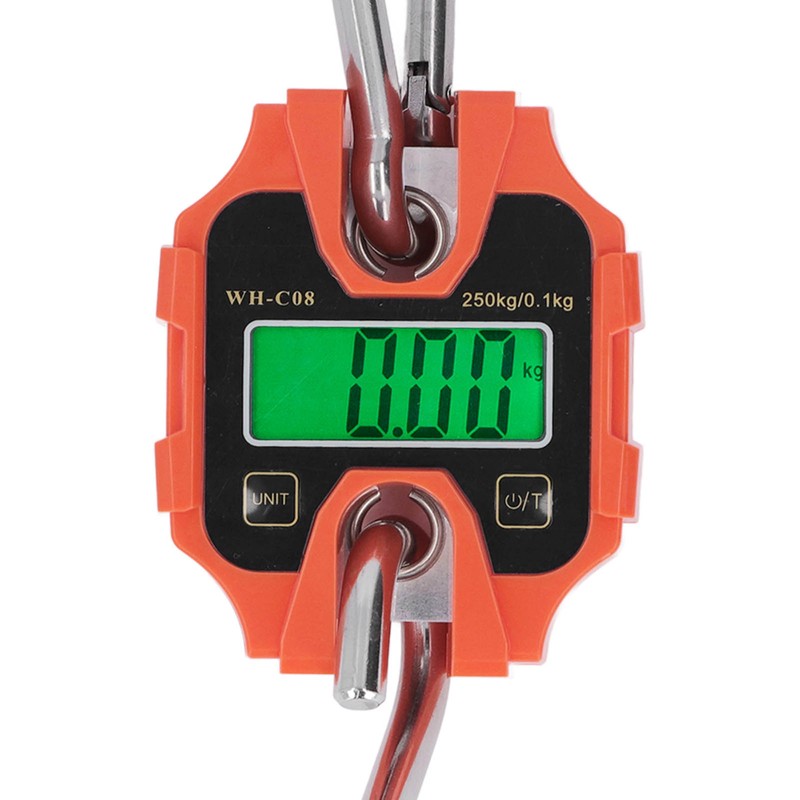 Mini Digital Crane Scale 250kg Range Portable Detachable LCD Display