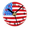 COLLBATH Magnetic Suction Clock American Flag Home Decor Fridge Magnets