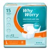 WhyWorry Adult Diapers with Tabs, Disposable Incontinence Briefs for Women