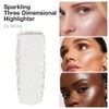 Pearl White Shimmer Glitter Highlighter Highlight Makeup Contour Powder,Glitter Face