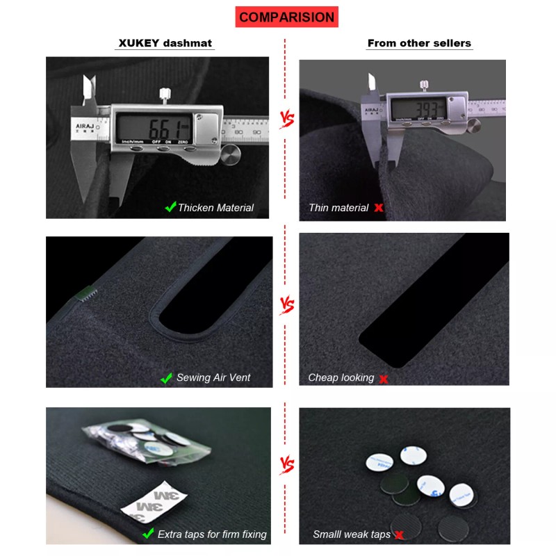 Xukey For Chevy Silverado C10 C20 C30 1981-1987 Dashmat Dashboard