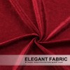 ELKCA Burgundy Red Valance for Festival Holiday Thick Chenille Window