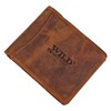 GoBago Men's Leather Wallet RFID Protection Wallet, brown, Vintage