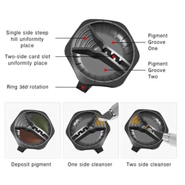 Disposable Ring Ink Cups With Blade Cleanse/Box 5 Pcs.