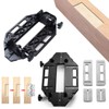 Aluminum Door Hinge Template Jig - Precise Woodworking Slotting Locator,