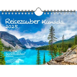 Travel Magic Canada DIN A5 Wall Calendar for 2025 Ottawa Canada Holiday Beach Set Contents: 1 x Calendar, 1 x Christmas Card (Total 2 Pieces)