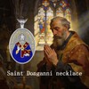 OigvcoTe St Nicholas Necklace Catholic Medal Pendant Enamel for Adults