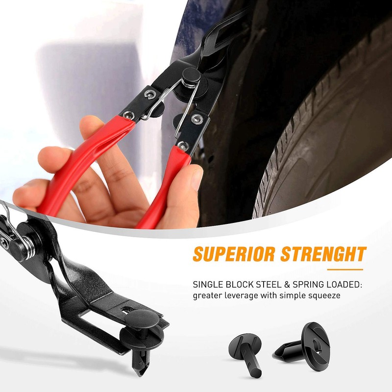 GOOACC 3 Pcs Clip Pliers Set & Fastener Remover -